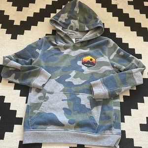 Kids 7/8 camo Eddie Bauer hoodie sweatshirt